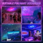 Astronaut Space Projector, Starry Nebula Ceiling LED Lamp with Timer and Remote, Kids Room Decor Aesthetic, Gifts for Christmas, Birthdays, Valentine's Day