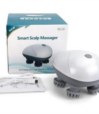 Electric Scalp & Body Massager with Detachable Heads for Hair Growth & Relaxation