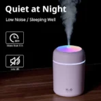 Mini Portable H2O Air Humidifier with LED Night Light Cool Mist Aroma Diffuser for Home & Office
