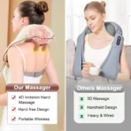Neck & Shoulder Massager for Cervical Pain | Cervical Massager | Shoulder Massage for Pain Relief | Electric Wearable Neck Massage for Back, Shoulders, Waist and Legs - Image 5