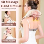 Neck & Shoulder Massager for Cervical Pain Cervical Massager Shoulder Massage for Pain Relief Electric Wearable Neck Massage for Back, Shoulders, Waist and Legs