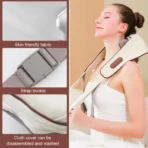 Neck & Shoulder Massager for Cervical Pain Cervical Massager Shoulder Massage for Pain Relief Electric Wearable Neck Massage for Back, Shoulders, Waist and Legs
