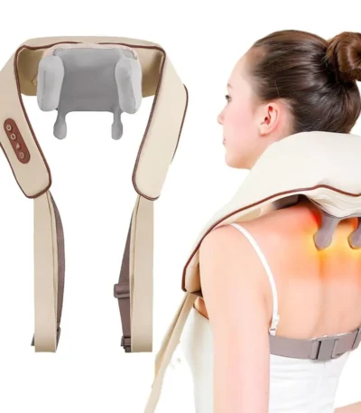Neck & Shoulder Massager for Cervical Pain Cervical Massager Shoulder Massage for Pain Relief Electric Wearable Neck Massage for Back, Shoulders, Waist and Legs